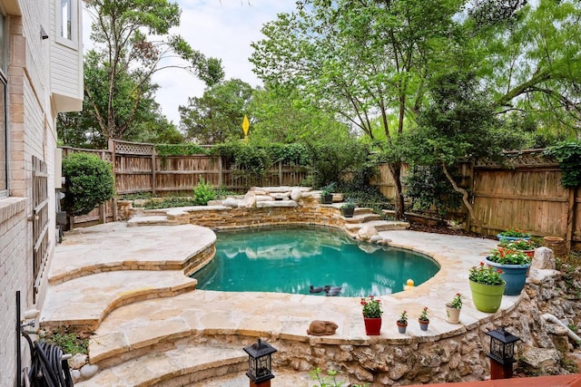 9402 Bluegrass Dr, Austin, TX 78759 - view of pool featuring a patio area and a fenced backyard
