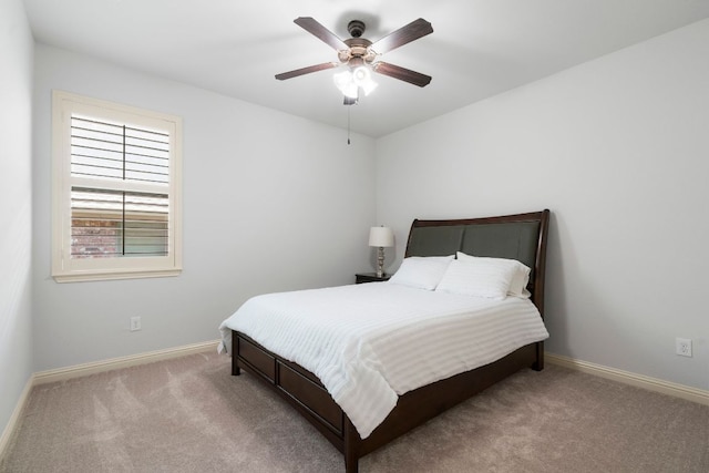 630 Wild Rose Dr, Austin, TX 78737 - bedroom with carpet flooring and a ceiling fan