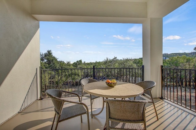 view of balcony