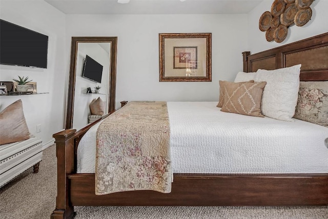 bedroom with carpet floors
