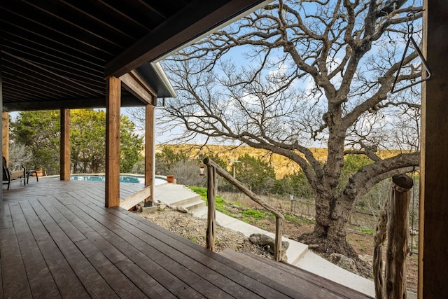 124 Hoskins Trl, Boerne, TX 78006 - view of wooden deck