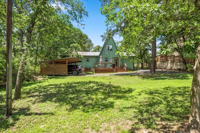 113 S Kanaio Dr, Bastrop, TX 78602 - view of yard
