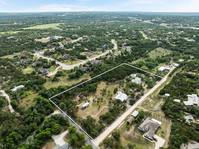 9750-9800 Ledgestone Ter, Austin, TX 78737 - aerial overview of property's location featuring property parcel outlined