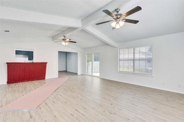 4504 Little Hill Cir, Austin, TX 78725 - unfurnished living room with wood finished floors and a ceiling fan