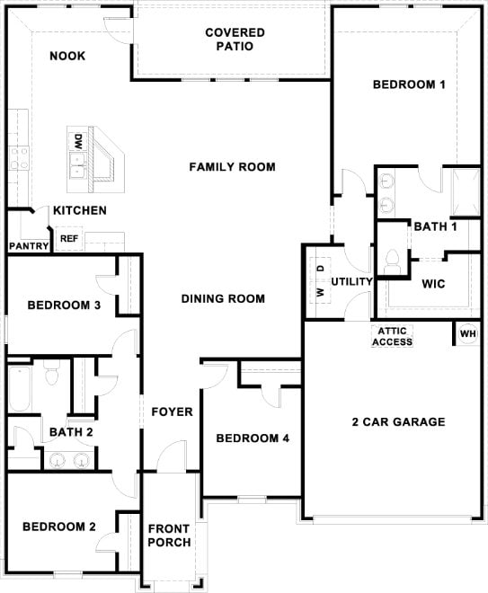537 Tekoa Dr, Georgetown, TX 78628 - property floor plan