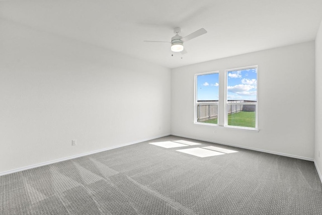 3759 Liberi Ln, Round Rock, TX 78665 - carpeted spare room with ceiling fan and baseboards