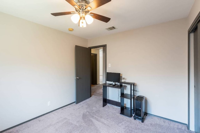 404 Paige Bnd, Hutto, TX 78634 - carpeted bedroom with a ceiling fan and baseboards