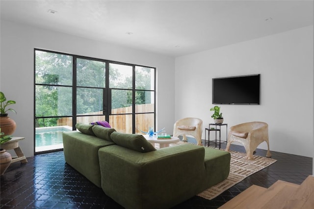 living room with healthy amount of natural light