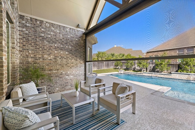 19312 Abigail Way, Pflugerville, TX 78660 - view of pool featuring a patio and a fenced backyard
