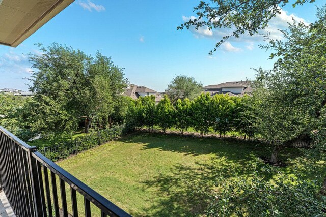 406 Woodside Ter, Austin, TX 78738 - view of green lawn featuring a balcony