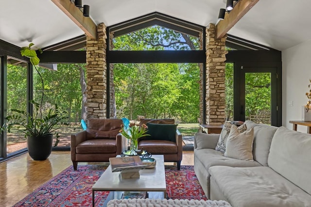 202 Tanglewood Dr, Fredericksburg, TX 78624 - sunroom / solarium with lofted ceiling