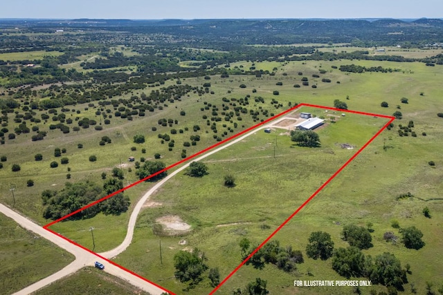 12935 Prairie Cir Unit 3641, Kempner, TX 76539 - overview of rural landscape featuring property parcel outlined