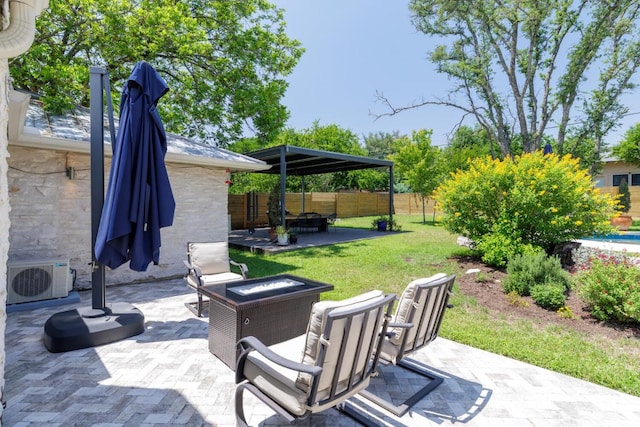 4902 Pony Chase, Austin, TX 78727 - fenced backyard featuring a patio