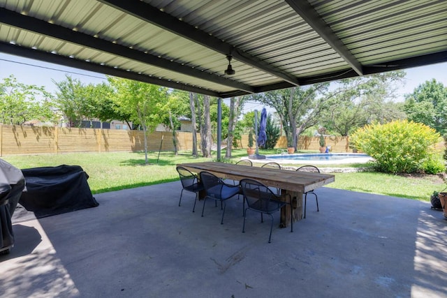 4902 Pony Chase, Austin, TX 78727 - fenced backyard featuring outdoor dining area and a patio area