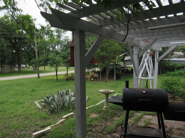 163 Cricket St, Tow, TX 78672 - view of grassy yard with a pergola