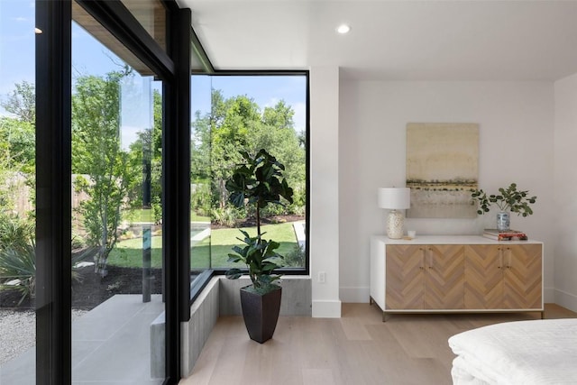 1604 Barclay Dr, Austin, TX 78746 - bedroom with light wood-style flooring, baseboards, and recessed lighting