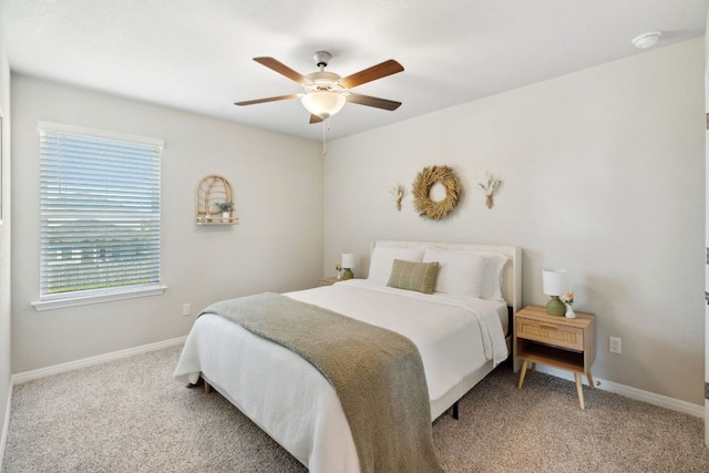 1116 View Dr, Georgetown, TX 78628 - bedroom with light colored carpet and a ceiling fan