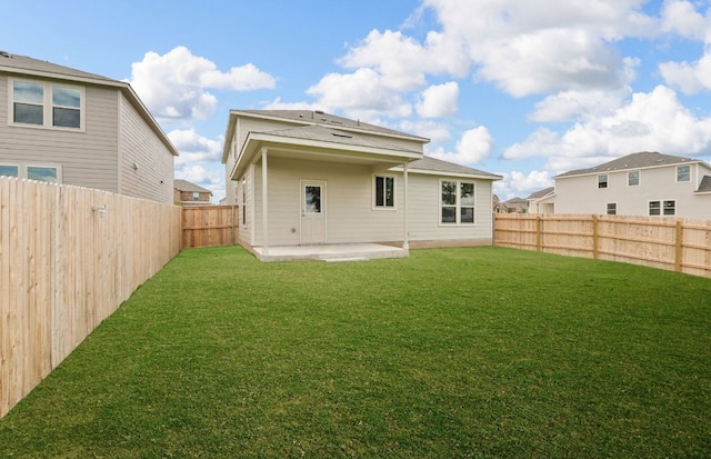 rear view of property with a patio