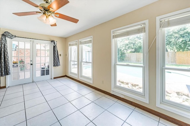 5519 Coon Tree Ct, Humble, TX 77346 - unfurnished sunroom featuring french doors and plenty of natural light