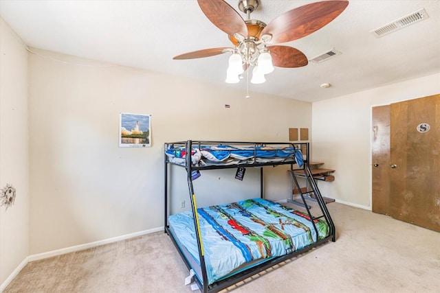 5519 Coon Tree Ct, Humble, TX 77346 - carpeted bedroom featuring baseboards and a ceiling fan