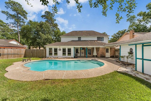 5519 Coon Tree Ct, Humble, TX 77346 - view of swimming pool featuring a patio