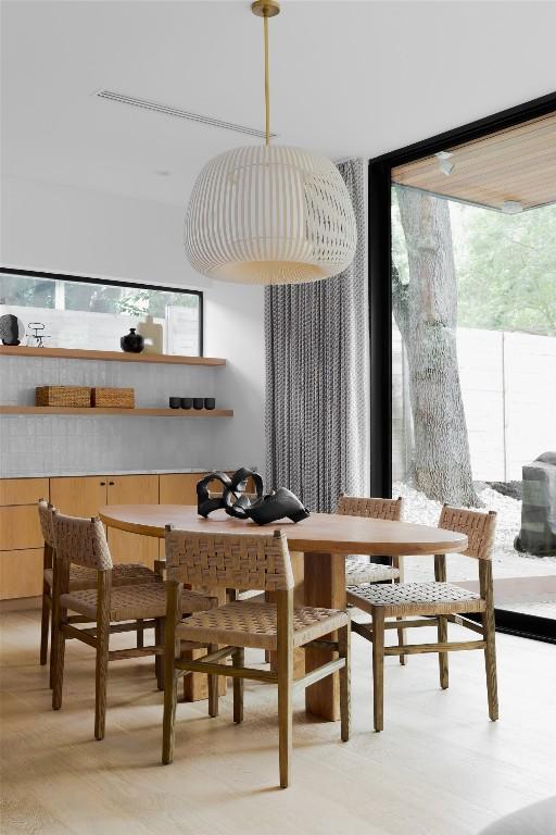 view of dining space