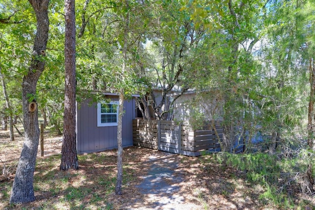 203 Hickory Dr, Sheridan, TX 77475 - view of front of house with an outdoor structure