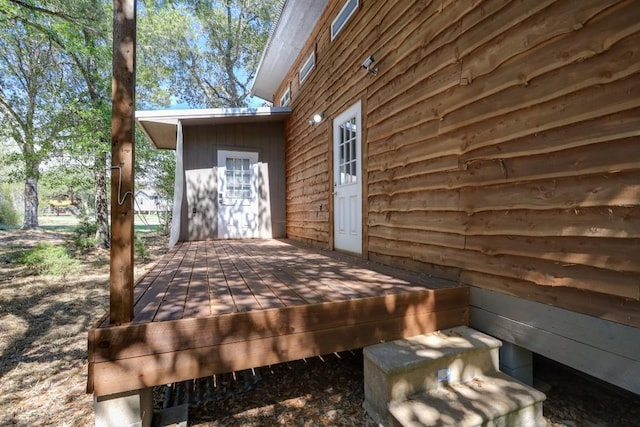 203 Hickory Dr, Sheridan, TX 77475 - view of deck