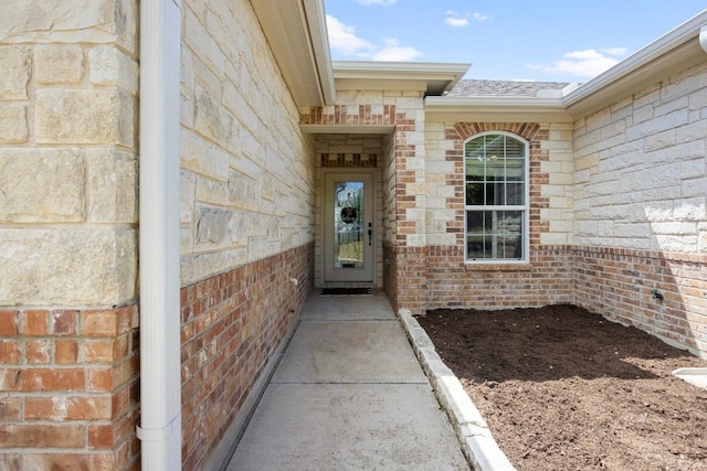 3585 W Amity Rd, Salado, TX 76571 - property entrance with brick siding