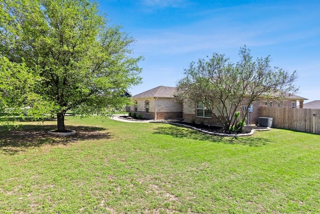 3585 W Amity Rd, Salado, TX 76571 - view of yard featuring central AC