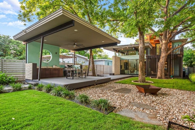 view of home's community with a patio area
