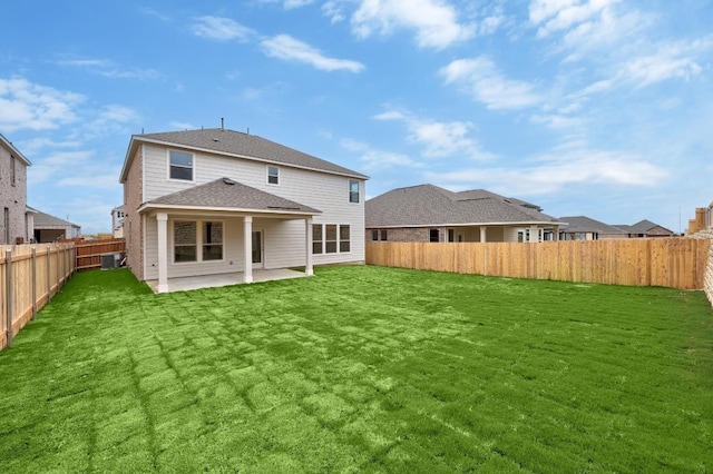 3740 Liberi Ln, Round Rock, TX 78655 - back of property featuring a patio area, a fenced backyard, and roof with shingles