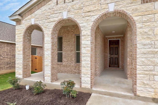3740 Liberi Ln, Round Rock, TX 78655 - property entrance with brick siding and stone siding