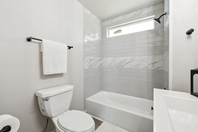 5530 US Highway 90a W, Shiner, TX 77984 - bathroom featuring toilet and bathing tub / shower combination