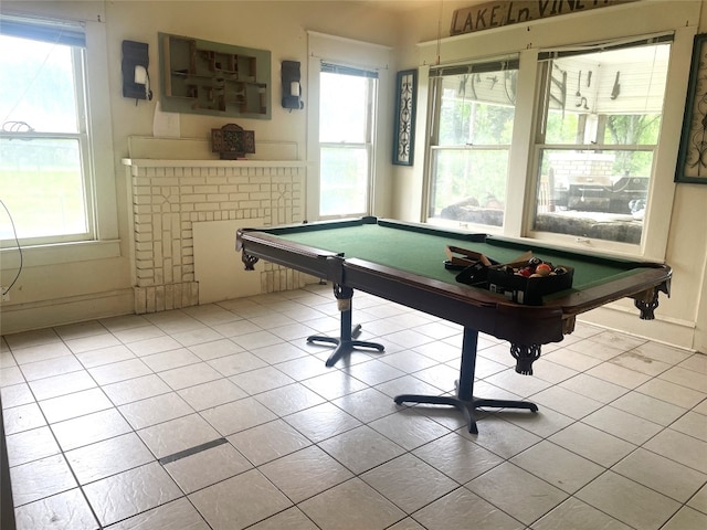 205 Sixth St, Mexia, TX 76686 - playroom featuring billiards table and tile patterned floors