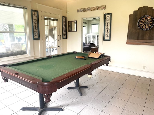 205 Sixth St, Mexia, TX 76686 - recreation room featuring billiards and tile patterned flooring