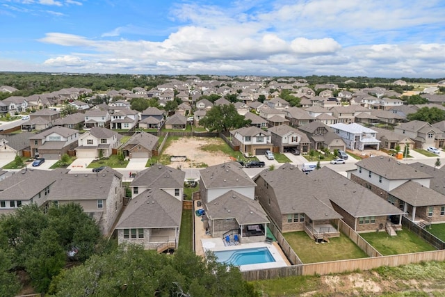 2324 Sawdust Dr, Georgetown, TX 78633 - aerial view of residential area featuring a pool area