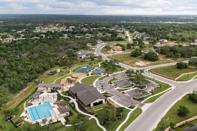 2324 Sawdust Dr, Georgetown, TX 78633 - aerial view of property's location with a pool
