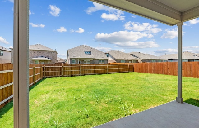 16804 Santiaguillo Trce, Manor, TX 78653 - fenced backyard featuring a residential view and a patio