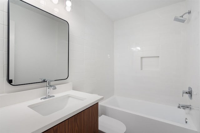 1800 Nicole Cir, Round Rock, TX 78664 - bathroom featuring vanity, toilet, and bathing tub / shower combination