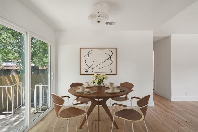 1800 Nicole Cir, Round Rock, TX 78664 - dining area featuring light wood-style floors and baseboards