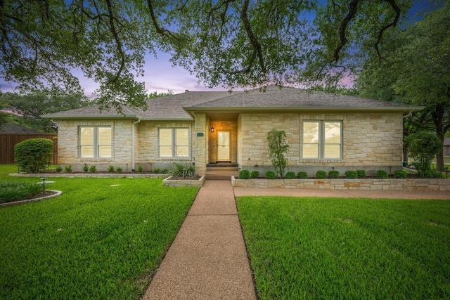 906 Texas Trl, Austin, TX 78737 - ranch-style house with stone siding and a shingled roof