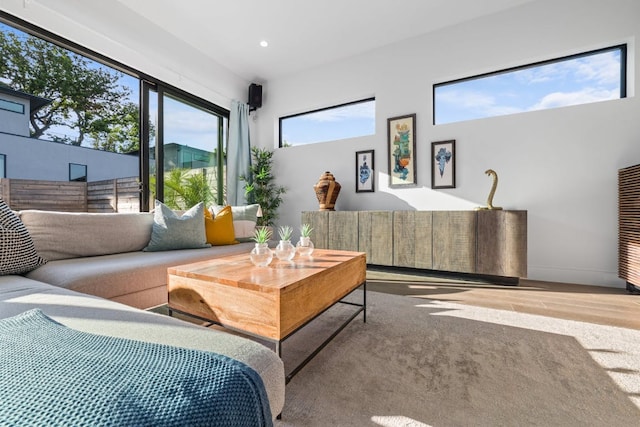 2800 Del Curto Rd Unit 9, Austin, TX 78704 - living room featuring recessed lighting and wood finished floors