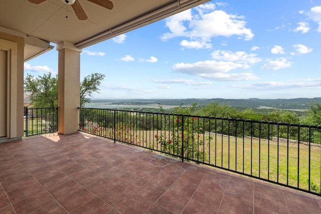 8293 Lime Creek Rd, Volente, TX 78641 - balcony featuring a ceiling fan