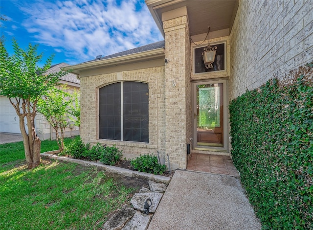 11029 Ballybunion Pl, Austin, TX 78747 - doorway to property featuring brick siding