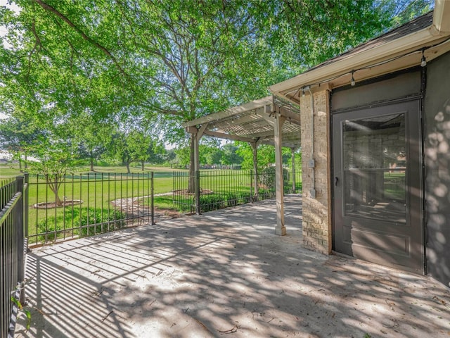 11029 Ballybunion Pl, Austin, TX 78747 - view of patio / terrace with a pergola and a carport