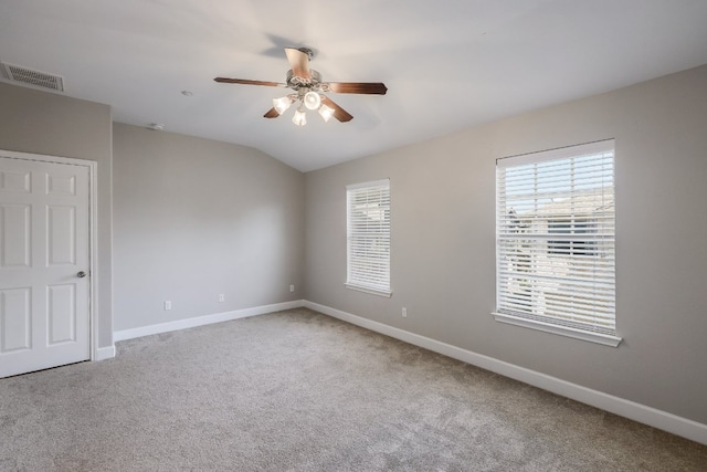 14815 Avery Ranch Blvd Unit 3401, Austin, TX 78717 - carpeted spare room featuring a ceiling fan, baseboards, and lofted ceiling