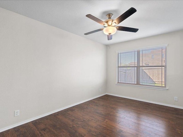 200 Karrie Dr, Kyle, TX 78640 - empty room featuring a ceiling fan and wood finished floors