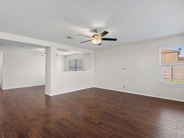 200 Karrie Dr, Kyle, TX 78640 - empty room featuring ceiling fan and wood finished floors