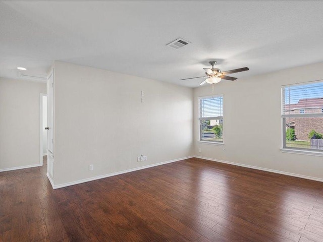 200 Karrie Dr, Kyle, TX 78640 - spare room featuring wood-type flooring and a ceiling fan